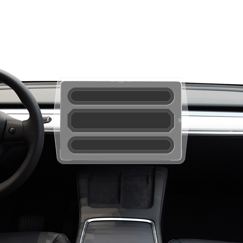 Tesla Model Y CaseWorld Araç Multimedya Uygulama Aparatlı Ekran Koruyucu - 6
