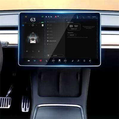 Tesla Model Y Zore Araç Multimedya Temperli Cam Ekran Koruyucu - 5