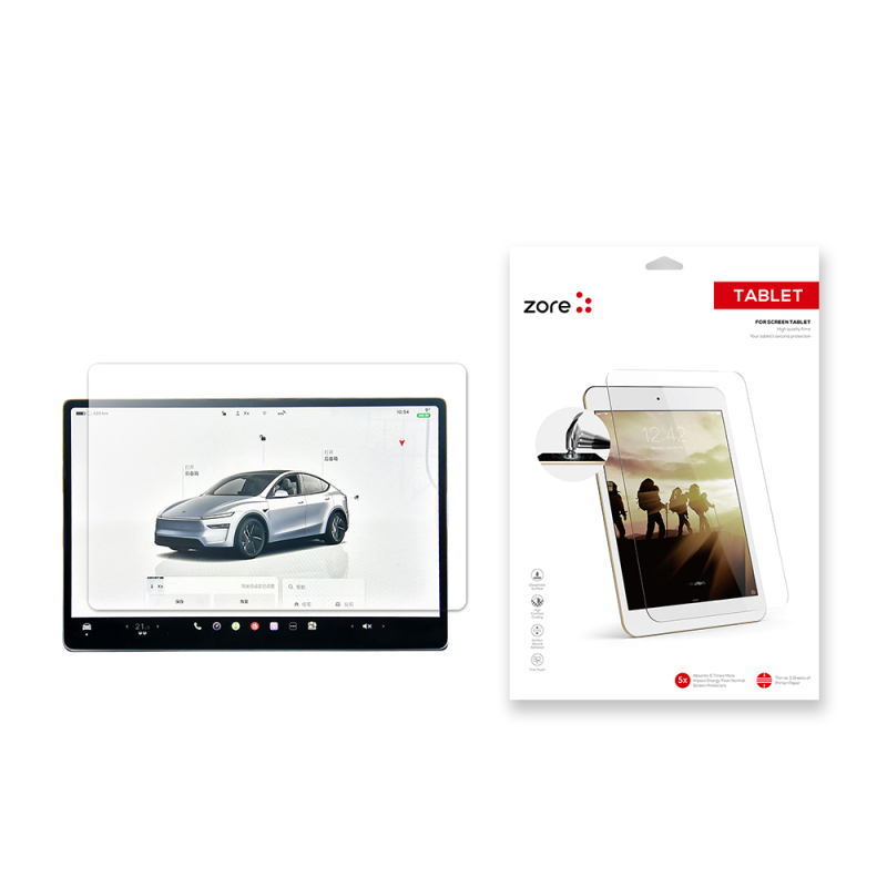 Tesla Model Y Zore New Serie 2in1 Nano Car Multimedia Screen Protector - 1