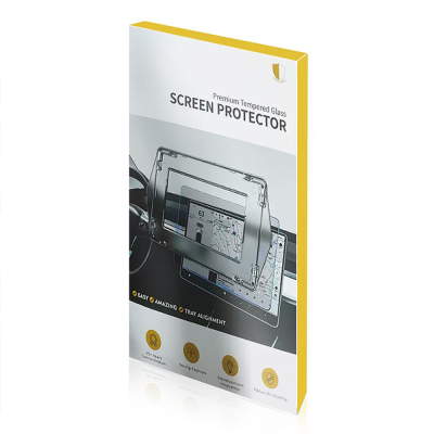 Tesla Yeni Model Y 2in1 Araç Multimedya Ekran Koruyucu Uygulama Aparatlı Zore Premium Temperli Cam Ekran Koruyucu - 8