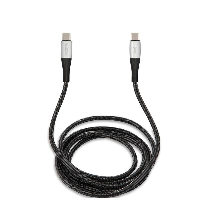 TUMI Hızlı Şarj Özellikli Naylon Örgü Tasarım Type-C To Type-C PD Kablo 1.5M - 1