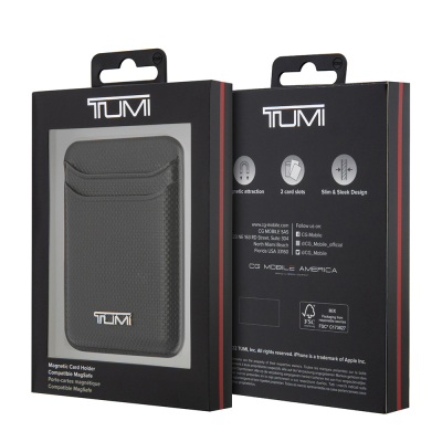 Tumi Orjinal Lisanslı 2 Hazneli Metal Logolu Deri Magnetik Kartlık - 11