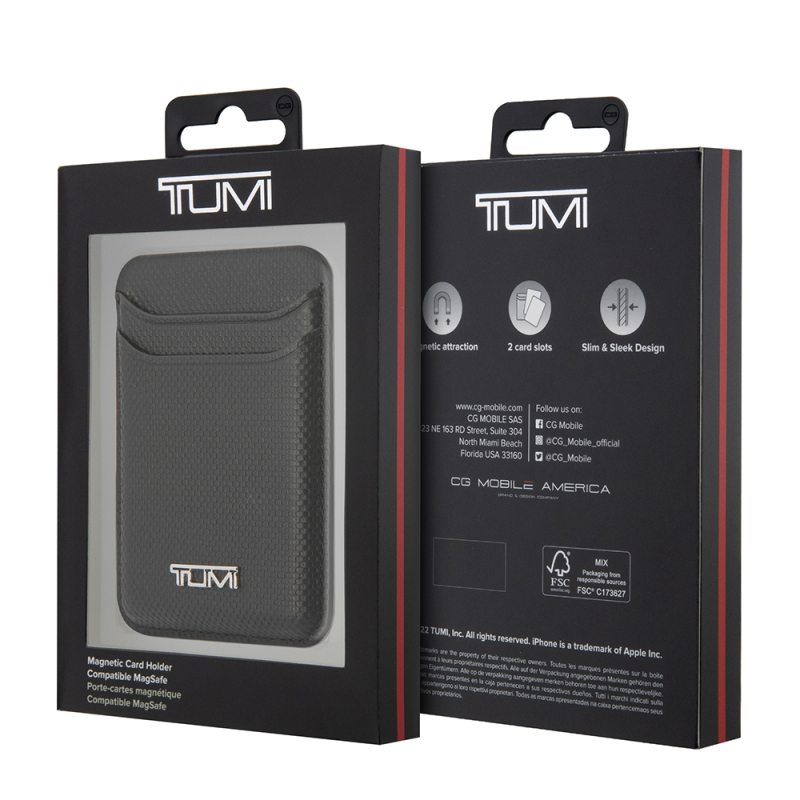 Tumi Orjinal Lisanslı 2 Hazneli Metal Logolu Deri Magnetik Kartlık - 11