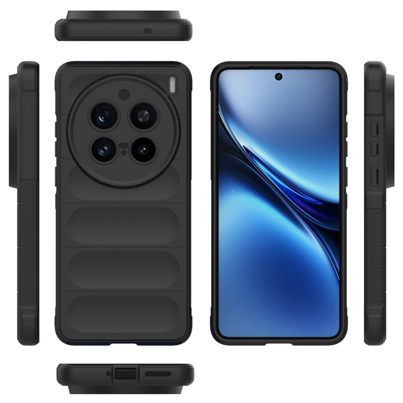 Vivo X200 Pro 5G Kılıf Esnek TPU Oyuklu Arka Yüzey Tasarımlı Zore Etnik Silikon Kapak - 9