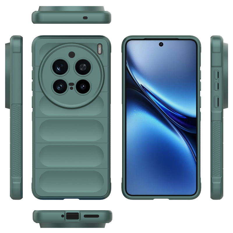 Vivo X200 Pro 5G Kılıf Esnek TPU Oyuklu Arka Yüzey Tasarımlı Zore Etnik Silikon Kapak - 7