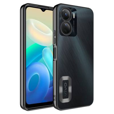Vivo Y16 Case Camera Protected Zore Omega Cover With Logo - 6