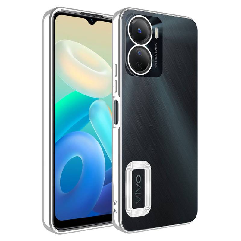 Vivo Y16 Case Camera Protected Zore Omega Cover With Logo - 3