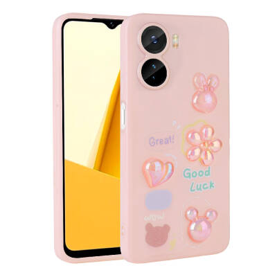 Vivo Y16 Case Relief Figured Shiny Zore Toys Silicone Cover - 5