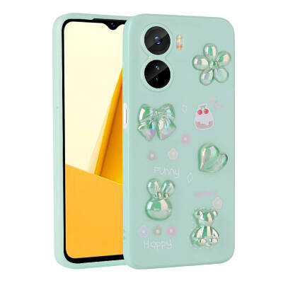 Vivo Y16 Case Relief Figured Shiny Zore Toys Silicone Cover - 6