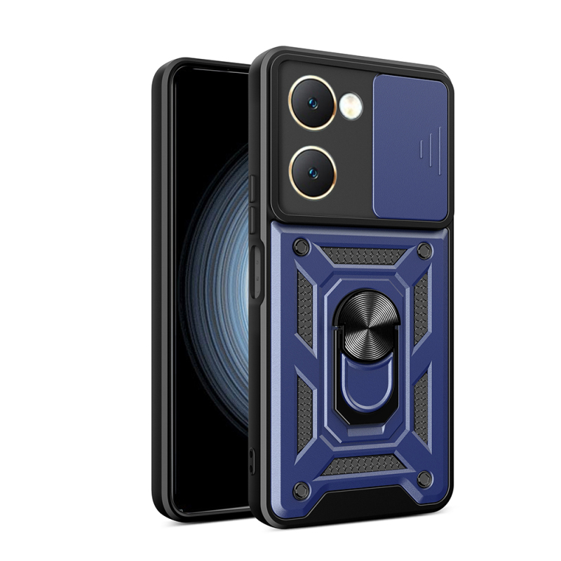 Vivo Y18 Case Magnetic Stand Camera Protection Zore Sliding Vega Cover - 1