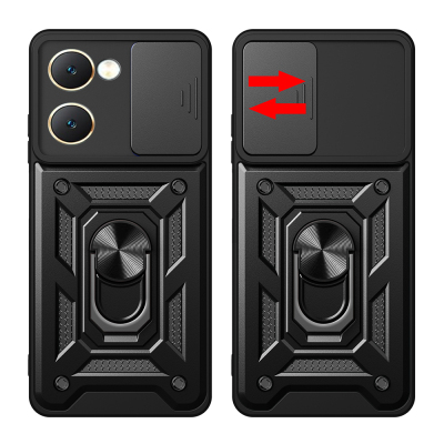 Vivo Y18 Case Magnetic Stand Camera Protection Zore Sliding Vega Cover - 4