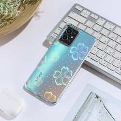 Vivo Y21S Case Zore Sidney Patterned Hard Cover - 5