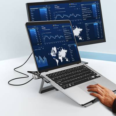 Wiwu A821CH 8in1 Hub Bağlantı İstasyonlu Notebook Laptop Standı PD3.0/USB3.0/RJ45 (1000Mbps)/SD/TF/HDMI (4K@30Hz) - 10