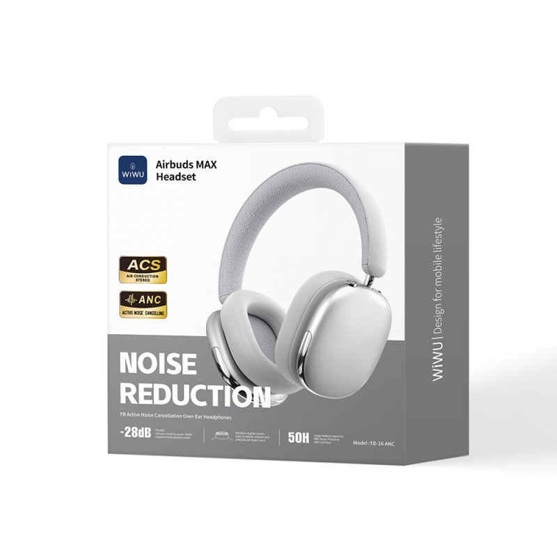 Wiwu Airbuds Max TD-16 ANC Aktif Gürültü Önleyicili Kulak Üstü Bluetooth Kulaklık v6.0 - 15