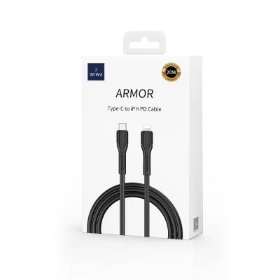 Wiwu Armor WI-C005 Cable End Protected Design 20W Type-C to Lightning PD Cable with Fast Charge 1M - 2