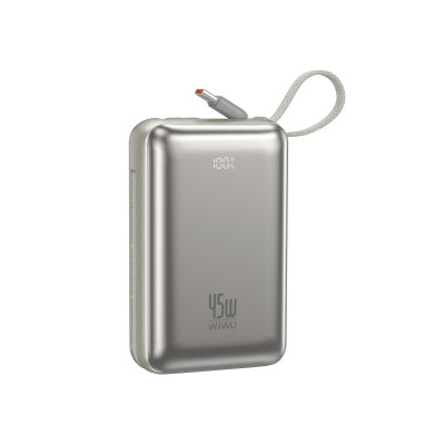 Wiwu AS-182 Galaxy Pro Max Series Portable Powerbank with Type-C Lightning Output, PD 45W, 20000mAh - 5