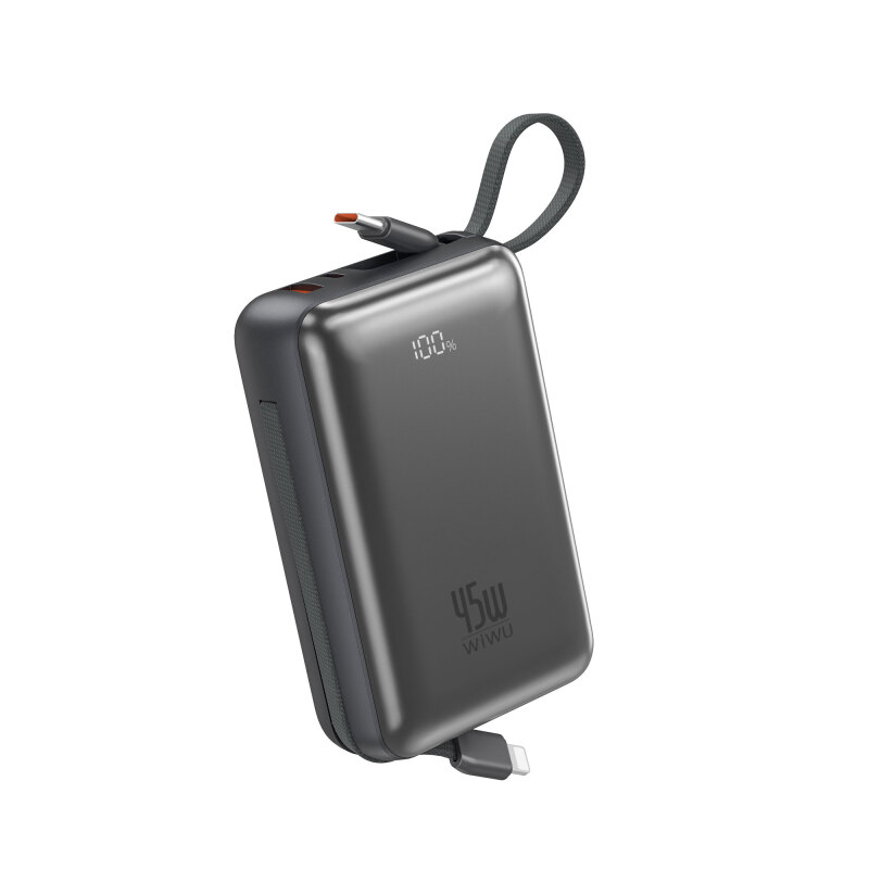 Wiwu AS-182 Galaxy Pro Max Serisi Type-C Lightning Çıkışlı Taşınabilir Powerbank PD 45W 20000mAh - 9