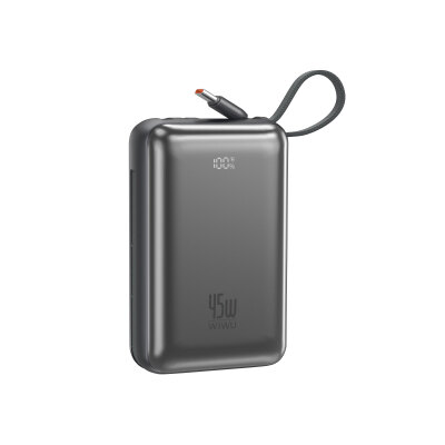 Wiwu AS-182 Galaxy Pro Max Serisi Type-C Lightning Çıkışlı Taşınabilir Powerbank PD 45W 20000mAh - 10