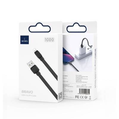 Wiwu Bravo WI-C003 Flat Design Lightning Usb Cable 1M - 12