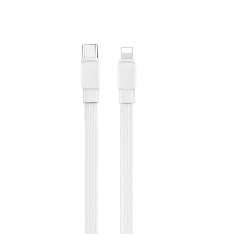 Wiwu Bravo WI-C004 Flat Design 20W Fast Charging Type-C to Lightning PD Cable 1M - 9