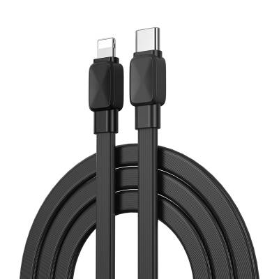 Wiwu Bravo WI-C004 Flat Design 20W Fast Charging Type-C to Lightning PD Cable 1M - 2