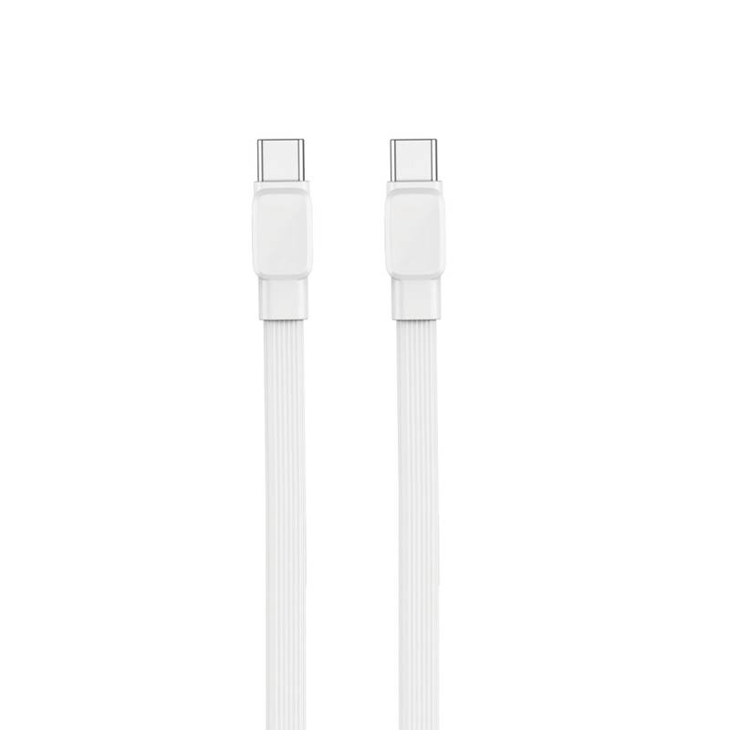 Wiwu Bravo WI-C004 Flat Design 60W Fast Charging Type-C to Type-C PD Cable 1M - 10