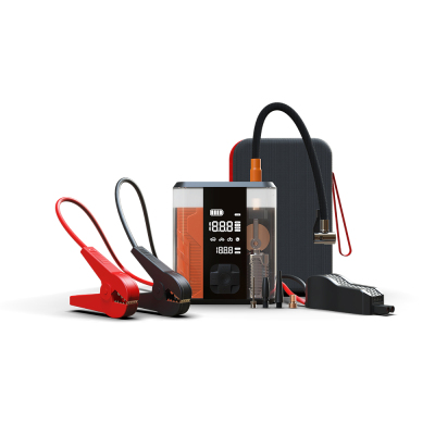 Wiwu CG201 4in1 Dijital LED Göstergeli Araç Akü Acil Durum Takviye Güç Kaynağı Powerbank 40W 8800mAh - 1