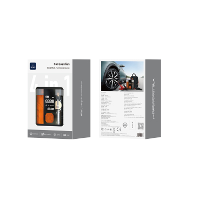 Wiwu CG201 4in1 Dijital LED Göstergeli Araç Akü Acil Durum Takviye Güç Kaynağı Powerbank 40W 8800mAh - 6