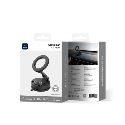 Wiwu CH-062 Gentleman 360 Degree Rotating Vacuum Car Phone Holder - 7
