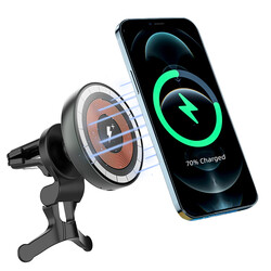 Wiwu CH-309 Car Magnetic Phone Holder With Wireless Charging Vent Design - 8