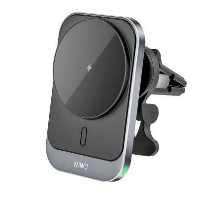 Wiwu CH-314 Car Phone Holder with Magnetic Wireless Charging Ventilation Design - 3