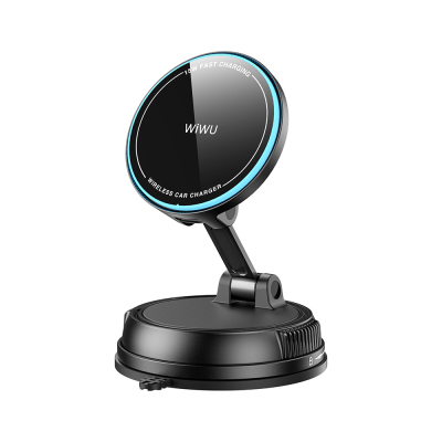 Wiwu CH-326 360 Degree Rotating Vacuum Car Phone Holder with M-safe Charging 15W - 2