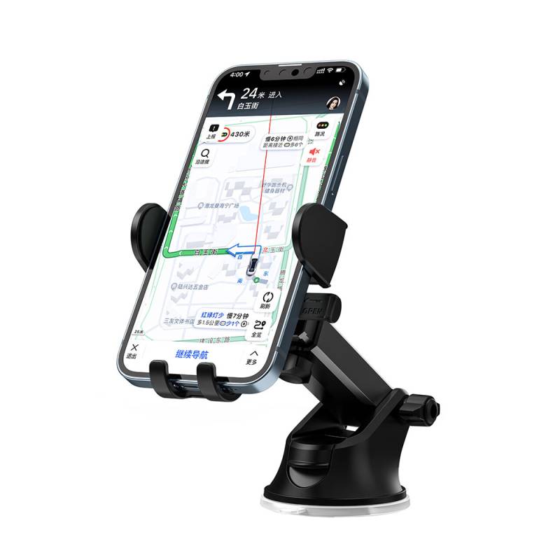 Wiwu CH012 Automatic Mechanism Suction Cup Design Car Phone Holder - 4