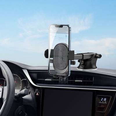Wiwu CH012 Automatic Mechanism Suction Cup Design Car Phone Holder - 9