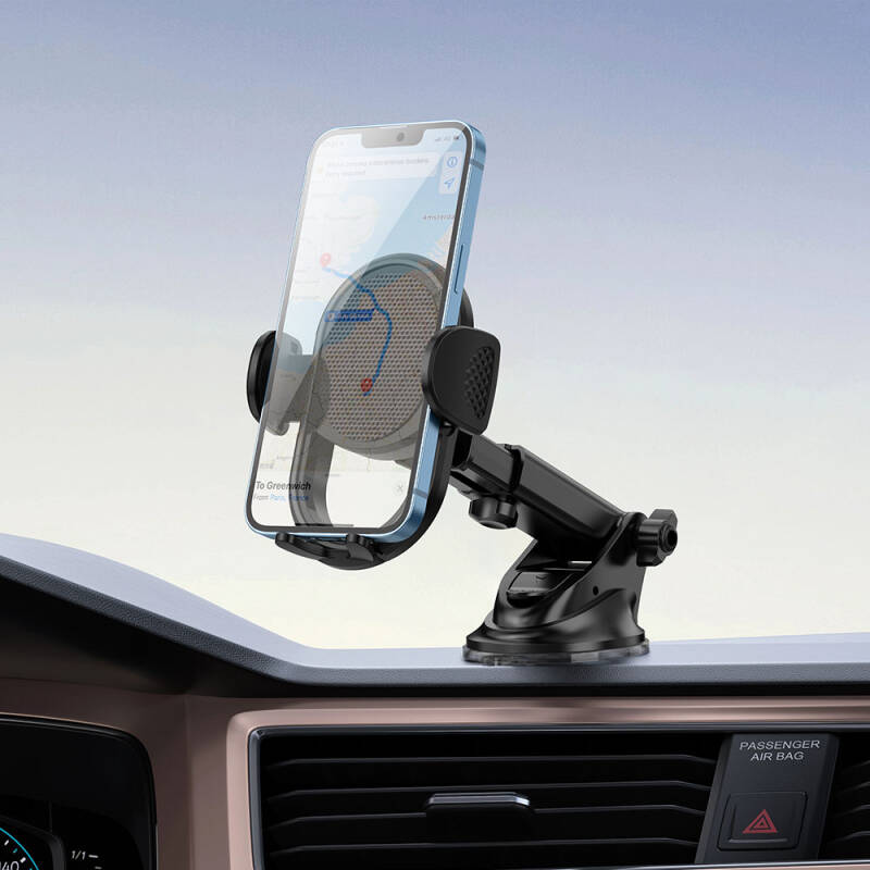 Wiwu CH044 Automatic Mechanism Extendable Suction Cup Design Car Phone Holder - 9