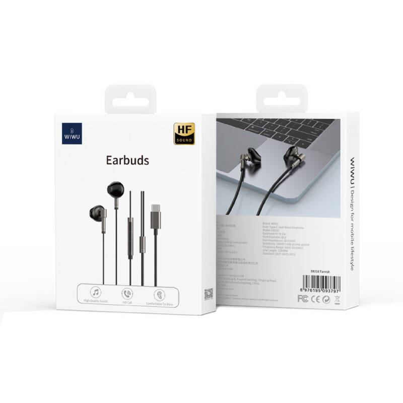 Wiwu EB316 Hi-Fi Sound Quality Type-C Earbud Headphones - 8