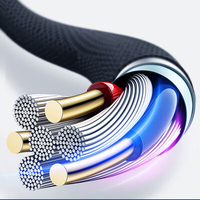 Wiwu ED-105 2 in 1 USB A- Type-C to Lightning Elite Data Cable - 4