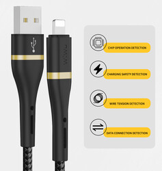 Wiwu ED-105 2 in 1 USB A- Type-C to Lightning Elite Data Cable - 9