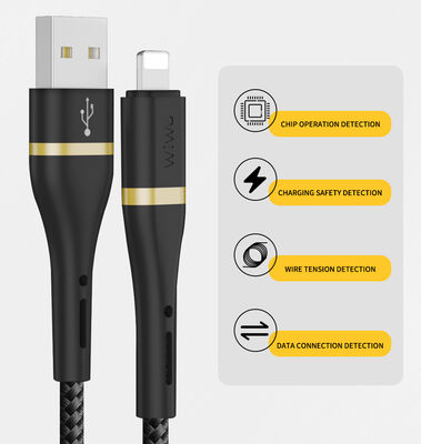 Wiwu ED-105 2 in 1 USB A- Type-C to Lightning Elite Data Cable - 9