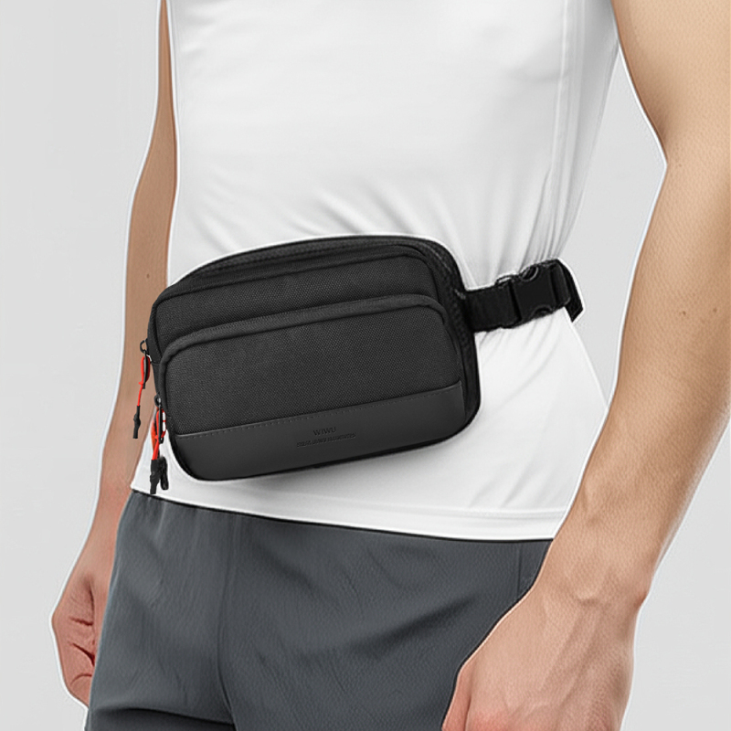 Wiwu Essen Series Water-Resistant 1200D Polyester Fabric Crossbody Bag - 10