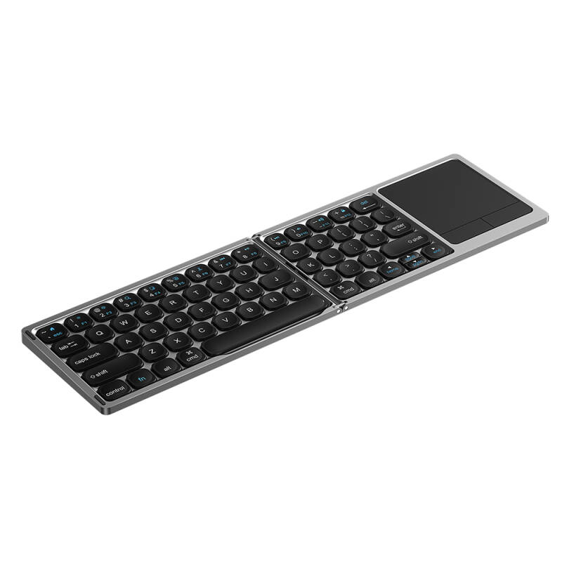 Wiwu FMK-04 Katlanabilir Bluetooth Kablosuz Multifonksiyonel Touchpad Klavye - 6