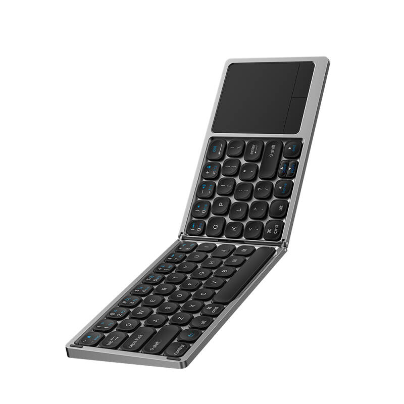 Wiwu FMK-04 Katlanabilir Bluetooth Kablosuz Multifonksiyonel Touchpad Klavye - 2