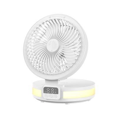 ​Wiwu FS05 Foldable Rechargeable Digital LED Display Desktop Fan with Night Light - 1