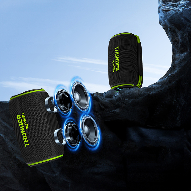 Wiwu H5 Su Geçirmez RGB Işıklı TWS Bluetooth Hoparlör v5.3 15W - 3