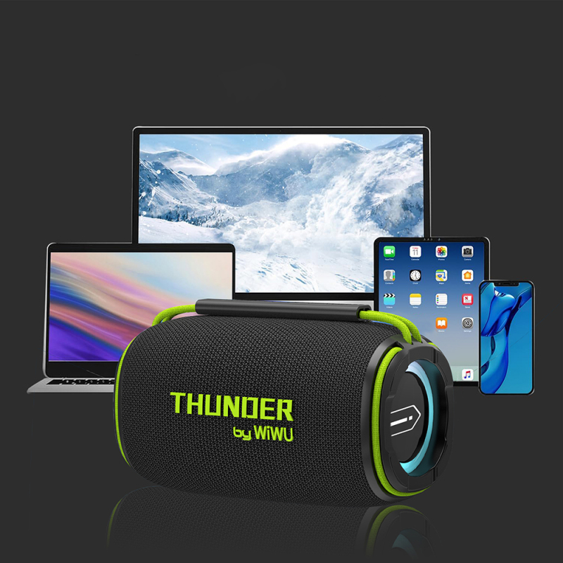 Wiwu H5 Su Geçirmez RGB Işıklı TWS Bluetooth Hoparlör v5.3 15W - 4