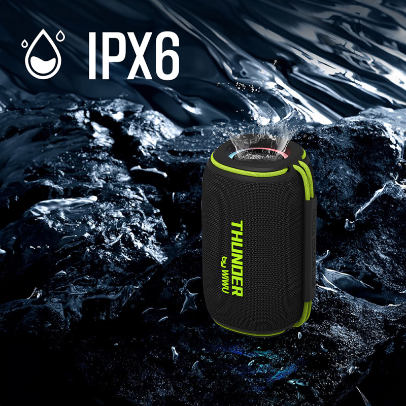 Wiwu H5 Su Geçirmez RGB Işıklı TWS Bluetooth Hoparlör v5.3 15W - 9