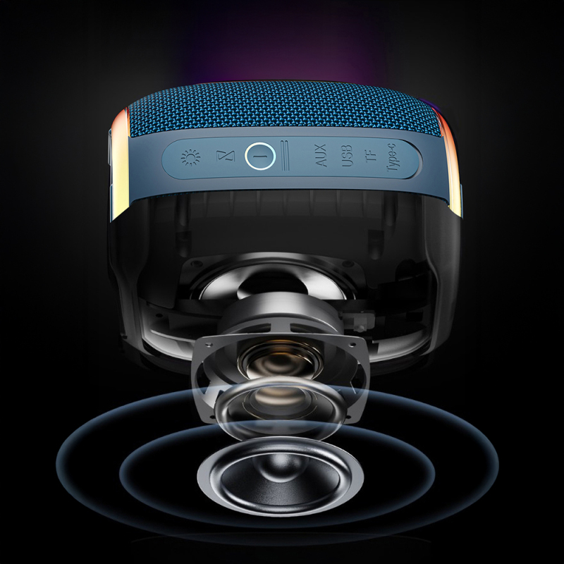Wiwu H9 RGB Işıklı Askılı TWS Bluetooth Speaker Hoparlör v5.3 10W - 16