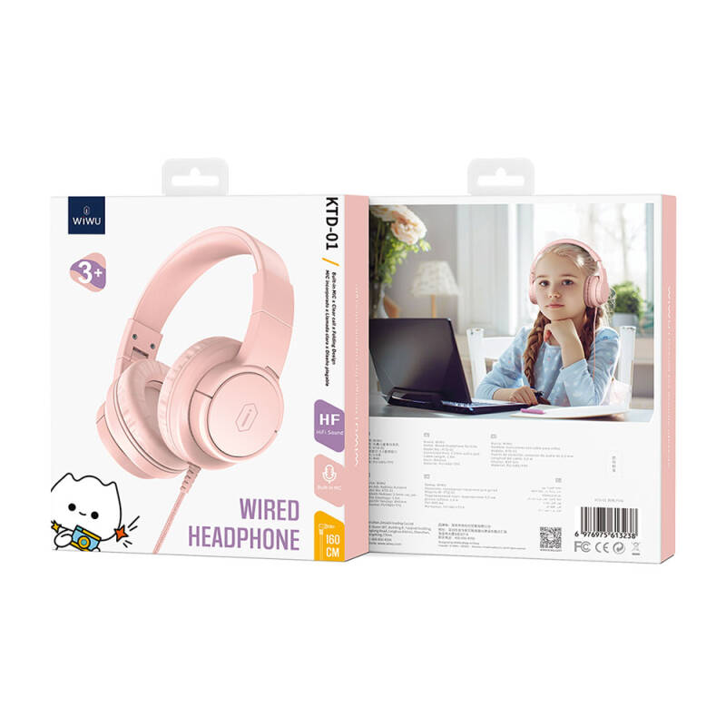 Wiwu KTD-01 Hi-Fi Sound Quality Wired Foldable 3.5mm On-Ear Headphone - 11