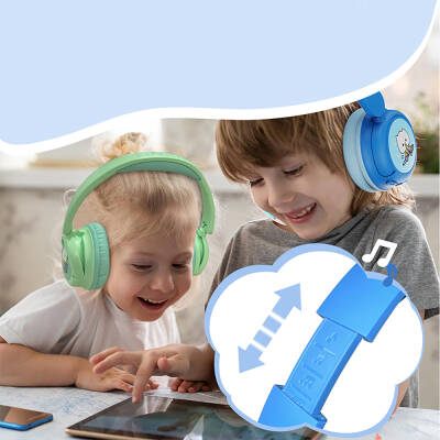 Wiwu KTD-02 Adjustable On-Ear Wired and Bluetooth 5.3 Kids Headphones - 12