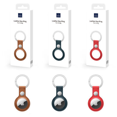 Wiwu Leather Key Ring Airtag Key Chain - 2